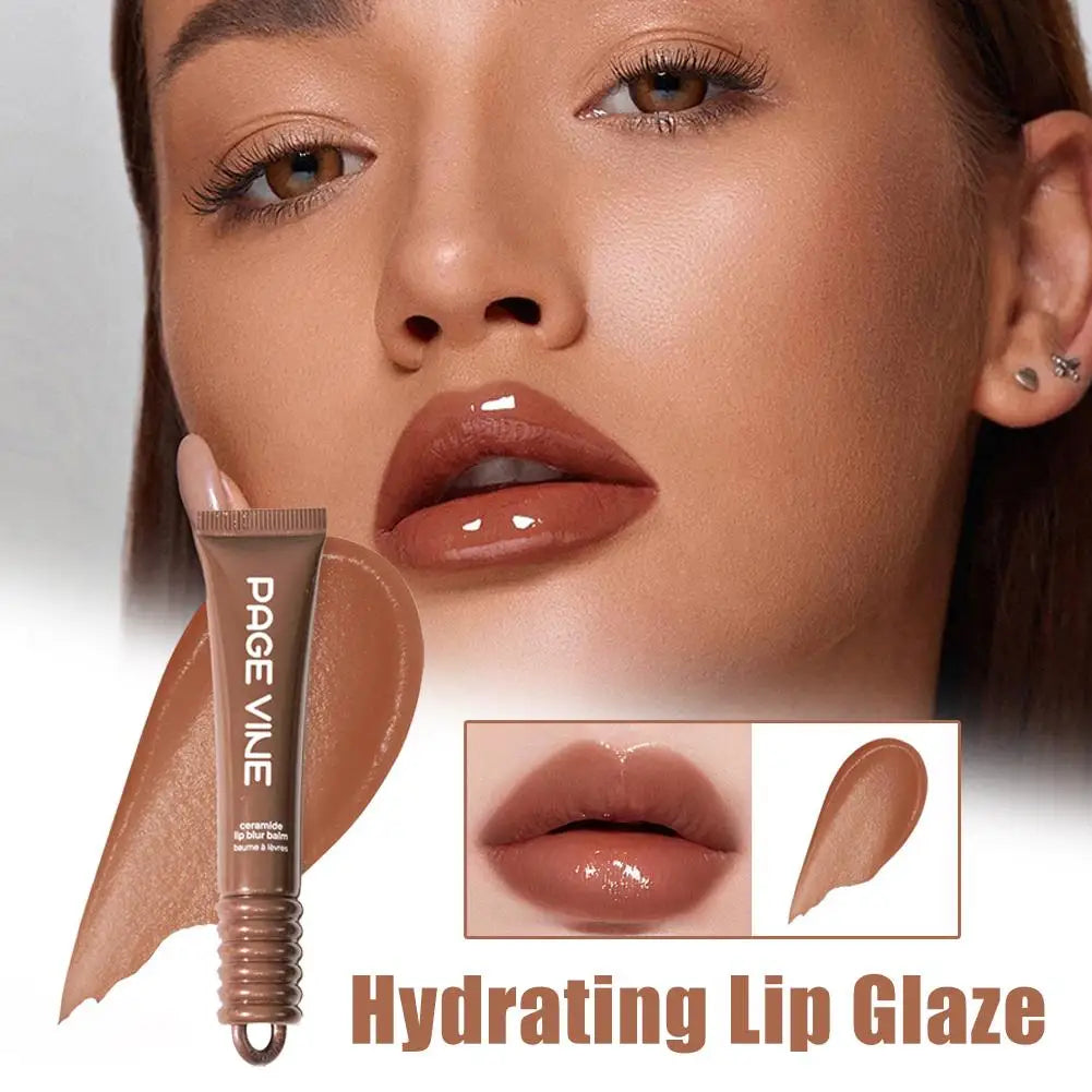Baume à lèvres coque de téléphone brillant à lèvres liquide hydratant rouge à lèvres Toast expresso framboise gelée Transparent vernis à lèvres